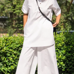 Salt & Pepper Co-Ord Set in White